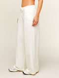 Gymshark Lightweight Wide Leg Pants Regular — Soft White — 4