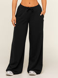 Gymshark Lightweight Wide Leg Pant Short — Black — 1