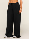 Gymshark Lightweight Wide Leg Pant Short — Black — 4
