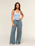 Gymshark Lightweight Wide Leg Pant Short — Iron Blue — 5