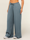 Gymshark Lightweight Wide Leg Pant Short — Iron Blue — 4