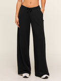 Gymshark Lightweight Wide Leg Pant Tall — Black — 1