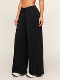 Gymshark Lightweight Wide Leg Pant Tall — Black — 4