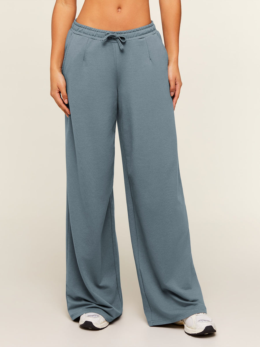Gymshark Lightweight Wide Leg Pant Tall — Iron Blue — 1