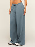 Gymshark Lightweight Wide Leg Pant Tall — Iron Blue — 4