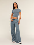 Gymshark Lightweight Wide Leg Pant Tall — Iron Blue — 5