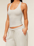 Gymshark Lightweight Wide Leg Pant Tall — Pebble Grey — 6