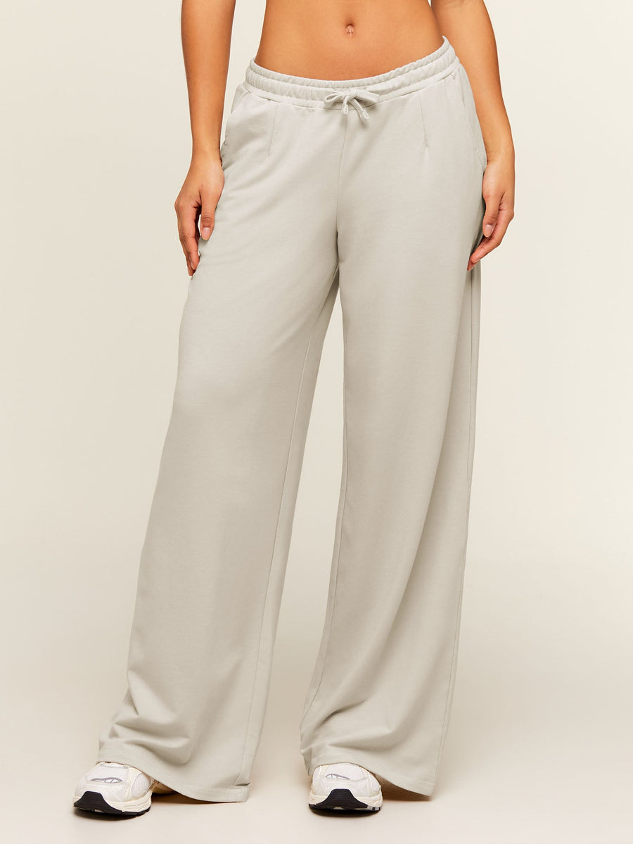 Gymshark Lightweight Wide Leg Pant Tall — Pebble Grey — 1