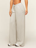 Gymshark Lightweight Wide Leg Pant Tall — Pebble Grey — 4