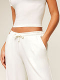 Gymshark Lightweight Wide Leg Pant Tall — Soft White — 6