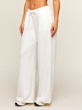 Gymshark Lightweight Wide Leg Pant Tall — Soft White — 4