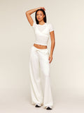 Gymshark Lightweight Wide Leg Pant Tall — Soft White — 5