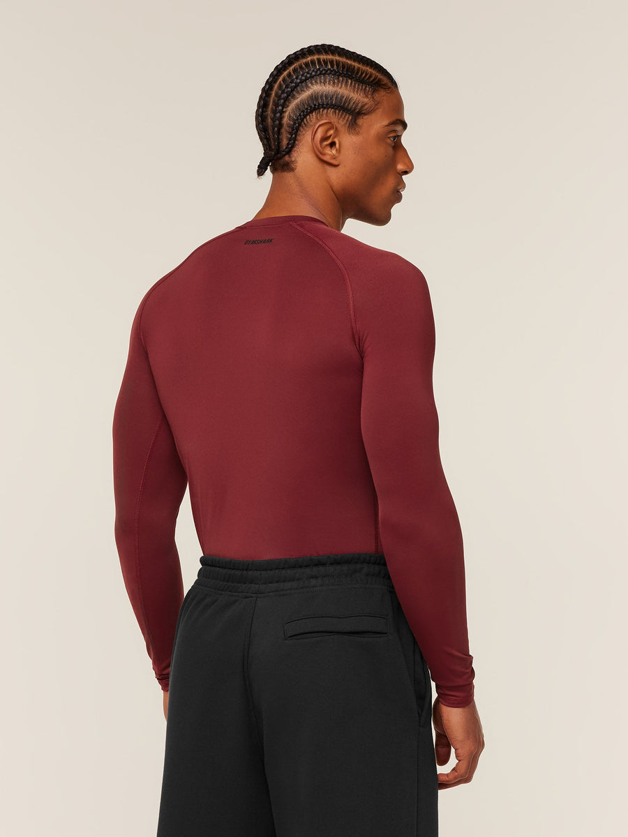 Gymshark Element Baselayer Long Sleeve T-Shirt — Sets Red — 2