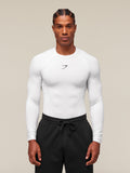 Gymshark Element Baselayer Long Sleeve T-Shirt — White — 1