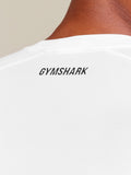 Gymshark Element Baselayer Long Sleeve T-Shirt — White — 6