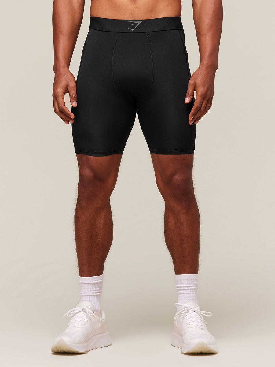 Gymshark Element Baselayer Half Tight — Black — 2