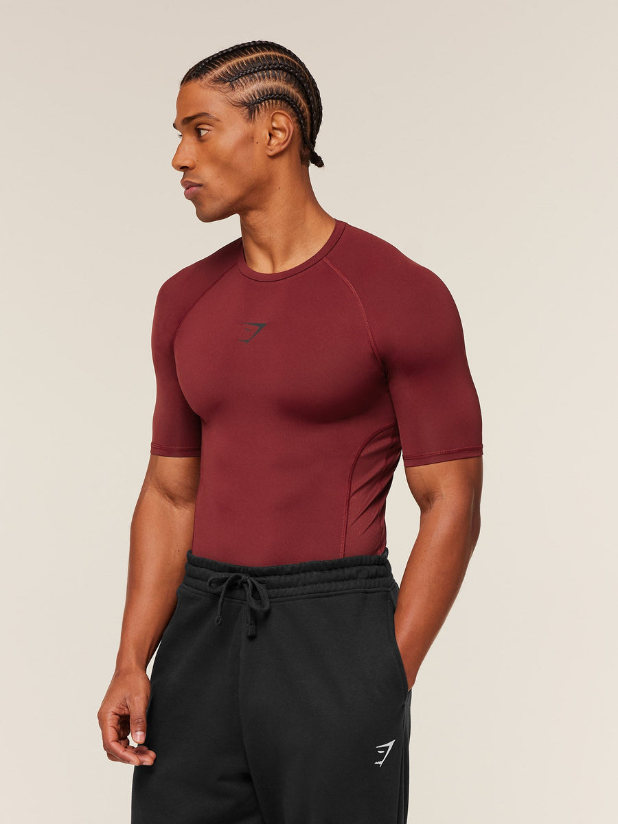 Gymshark Element Baselayer T-Shirt — Sets Red — 3