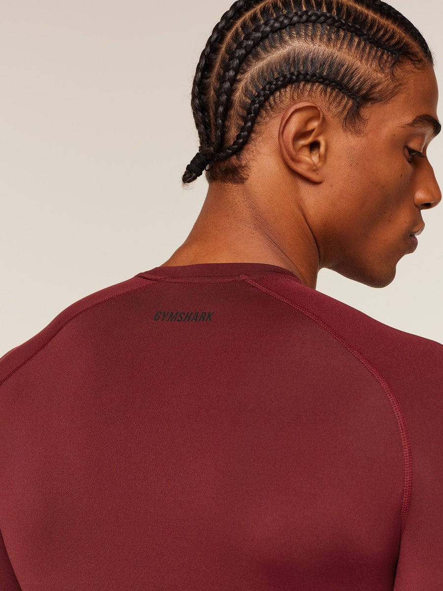 Gymshark Element Baselayer T-Shirt — Sets Red — 4