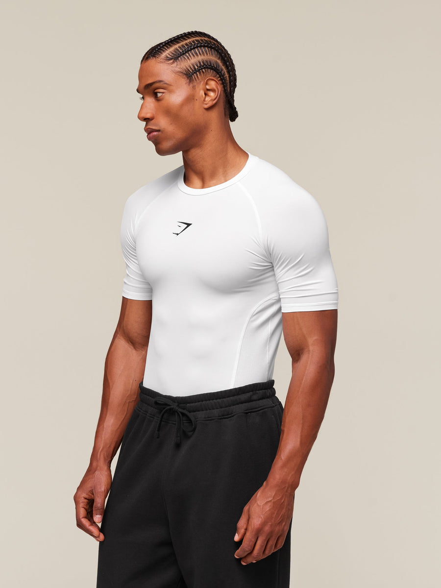 Gymshark Element Baselayer T-Shirt — White — 4
