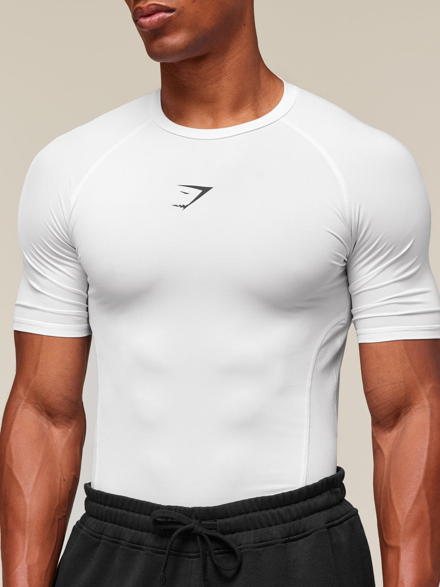 Gymshark Element Baselayer T-Shirt — White — 5