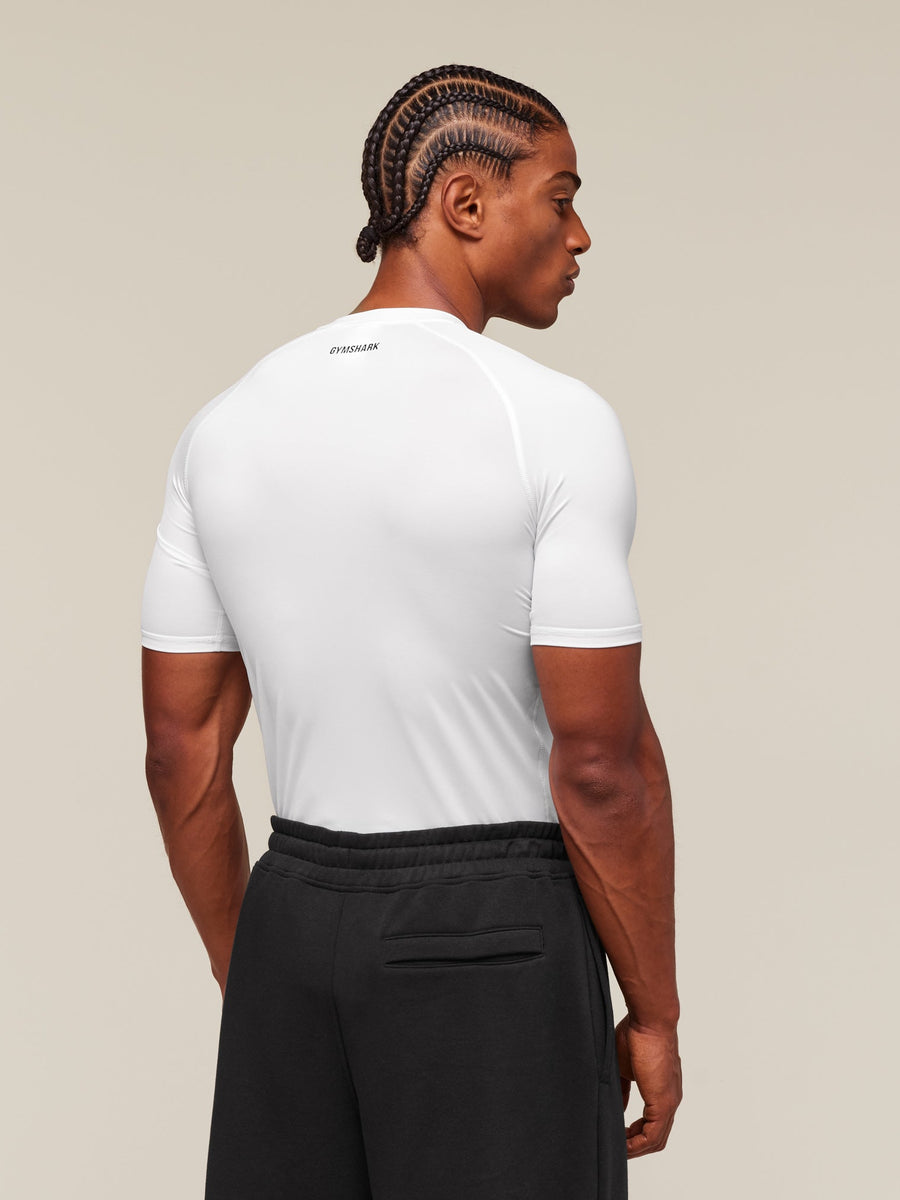 Gymshark Element Baselayer T-Shirt — White — 2
