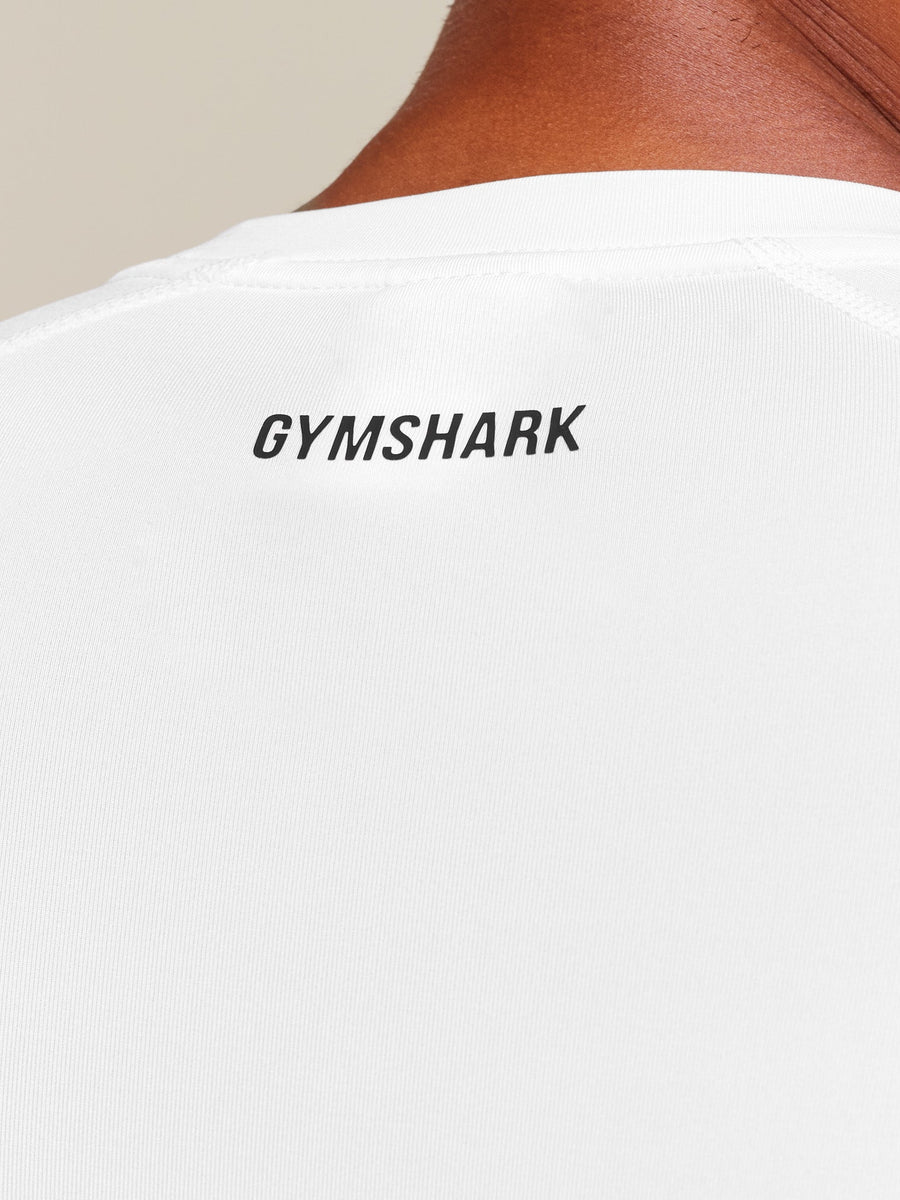 Gymshark Element Baselayer T-Shirt — White — 6