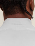Gymshark Element Baselayer Mock Neck Long Sleeve T-Shirt — White/Metal Grey Marl — 5