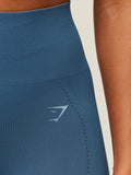 Gymshark Energise Seamless Leggings — Compound Blue — 6