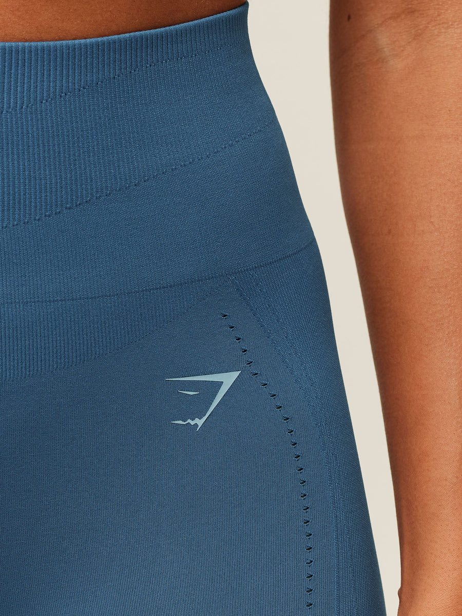 Gymshark Energise Seamless Leggings — Compound Blue — 6