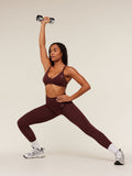 Gymshark Energise Seamless Leggings — Rich Maroon — 3