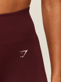 Gymshark Energise Seamless Leggings — Rich Maroon — 7