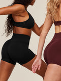 Gymshark Energised Seamless Shorts — Black — 8