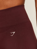 Gymshark Energise Seamless Shorts — Rich Maroon — 7