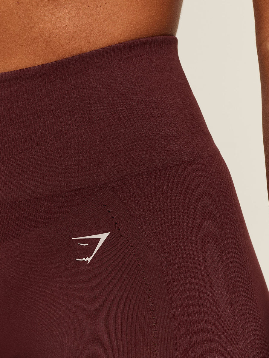 Gymshark Energise Seamless Shorts — Rich Maroon — 7