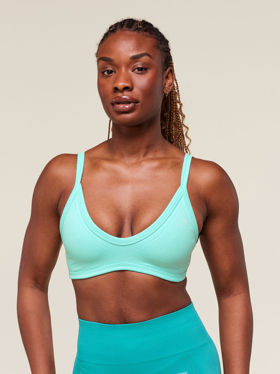 Gymshark Energise Seamless Sports Bra — Pop Turquoise — 1