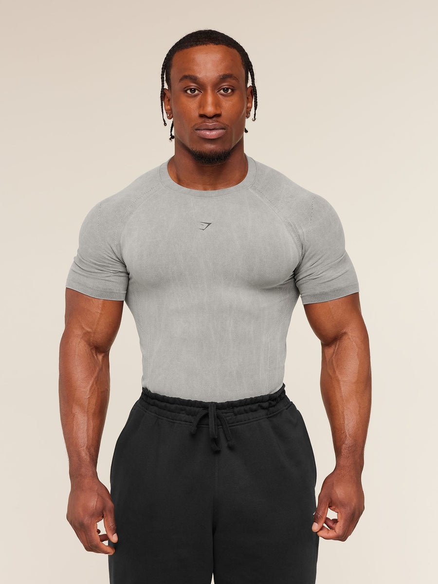 Gymshark Charge T-Shirt — Black/Wash — 1