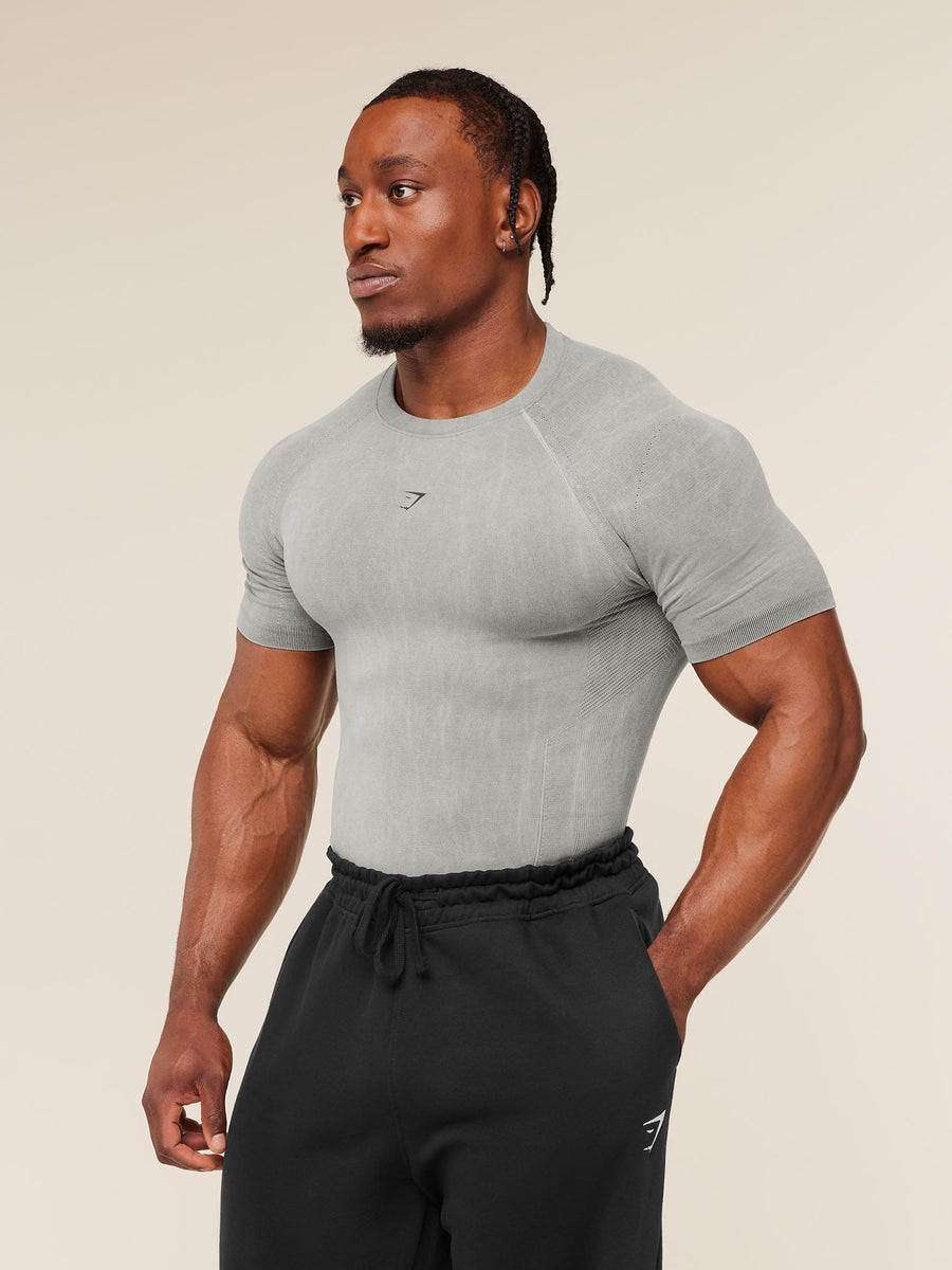 Gymshark Charge T-Shirt — Black/Wash — 3