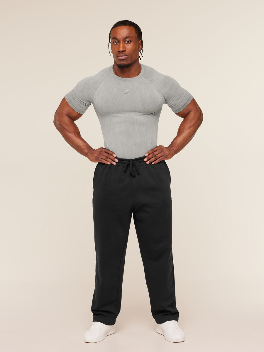 Gymshark Charge T-Shirt — Black/Wash — 4