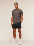 Gymshark Hybrid Engineered Jacquard T-Shirt — Cool Brown — 5