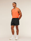 Gymshark Hybrid Engineered Jacquard Tank — Dayglow Peach — 5