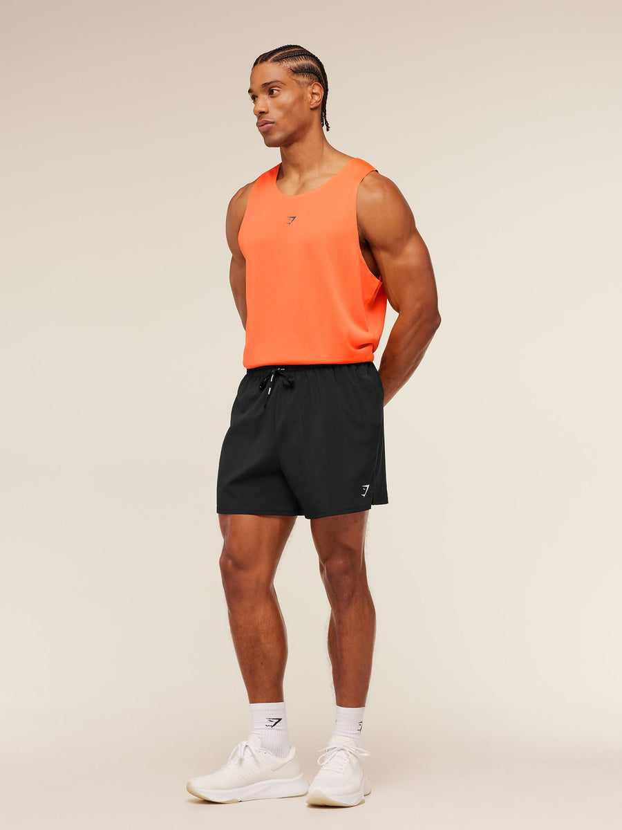 Gymshark Hybrid Engineered Jacquard Tank — Dayglow Peach — 5