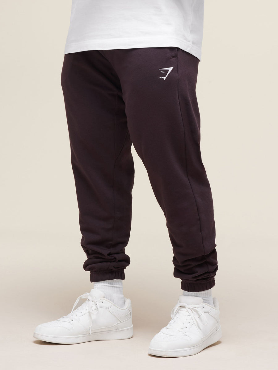 Gymshark Essential Oversized Joggers — Plum Brown — 5