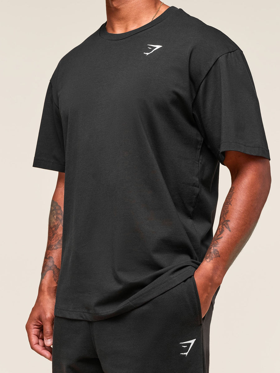 Gymshark Essential Short Sleeve T-Shirt — Black — 3