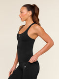 Gymshark Everyday Racer Back Tank with Shelf — Black — 3