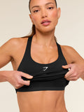 Gymshark Everyday Racer Back Tank with Shelf — Black — 5