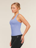 Gymshark Everyday Racer Back Tank with Shelf — Steady Purple — 3