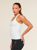 Gymshark Everyday Racer Back Tank with Shelf — White — 3