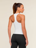 Gymshark Everyday Racer Back Tank with Shelf — White — 2