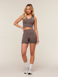 Gymshark Everyday Seamless Crop Tank — Cool Brown — 4