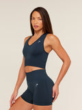 Gymshark Everyday Seamless Crop Tank — Navy — 3